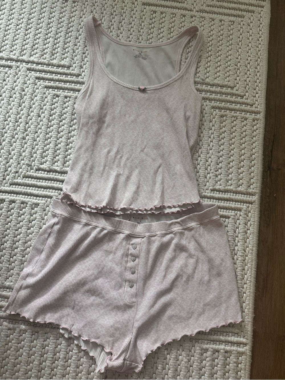 Roller Rabbit Tank & Short Sleep Set - Soft Pink - Picture 2 of 5